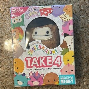 NIB Squishmallows Take 4 Card Game Toy